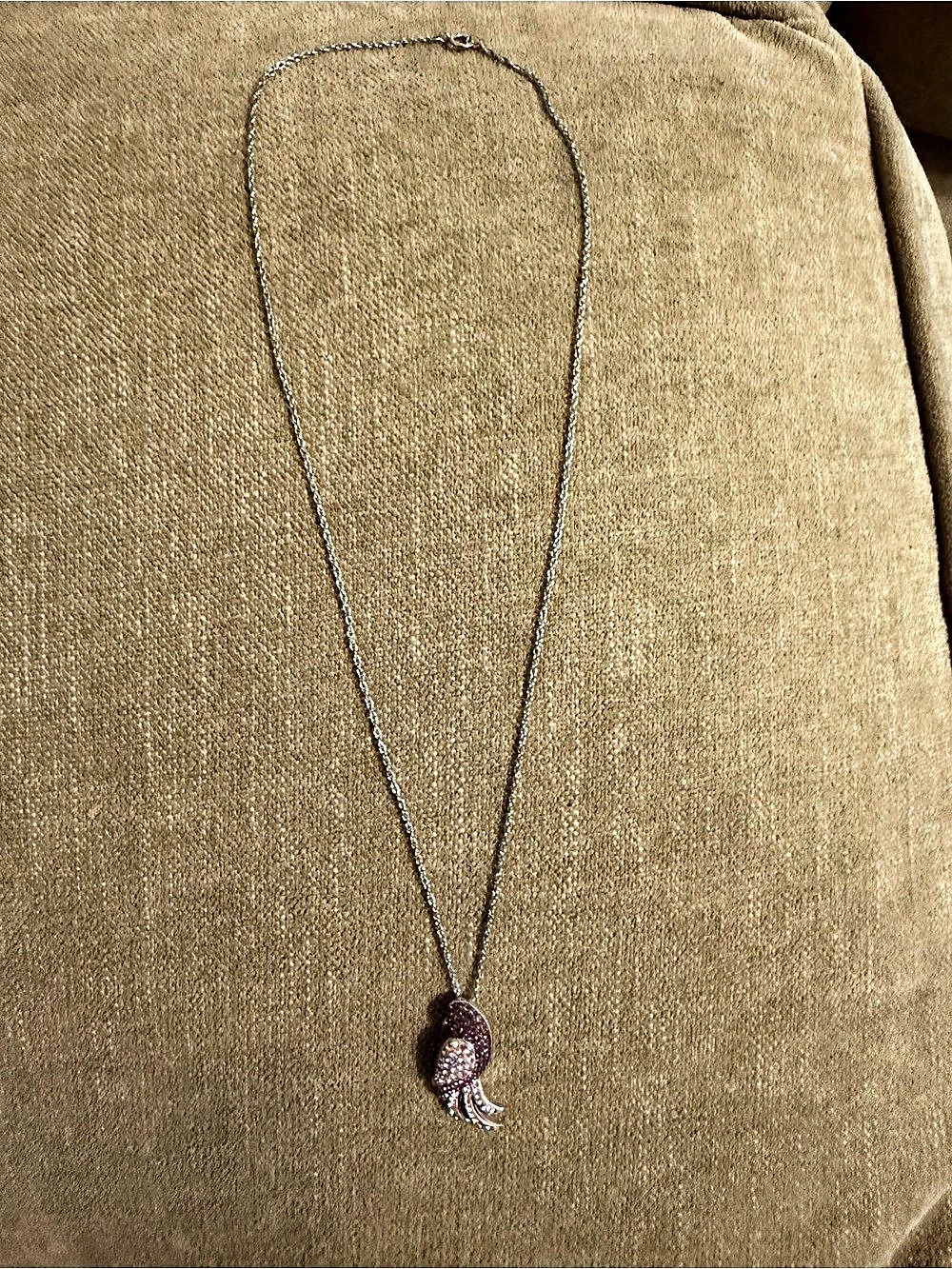 Sterling Silver Bird Pendant Necklace